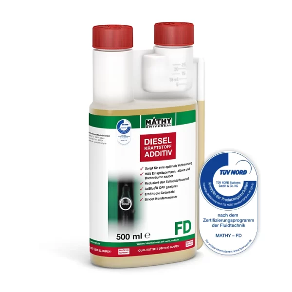 MATHY-FD Diesel-Pflege-Kraftstoffadditiv *ABVERKAUF 250ml Gebinde - noch 5 Stk. verfügbar!*