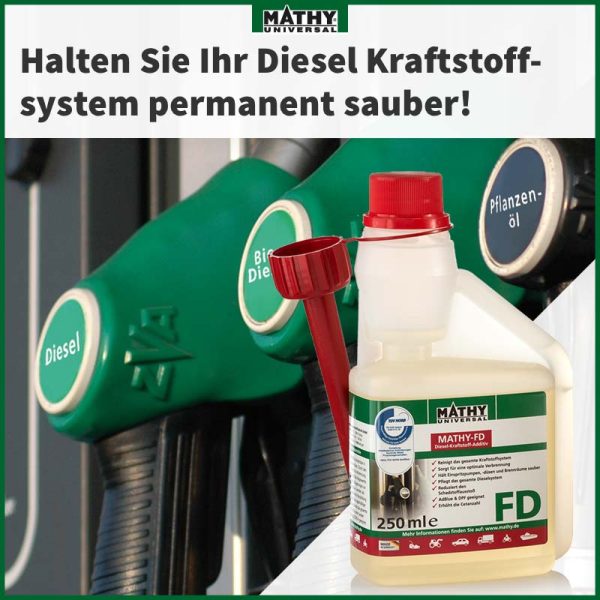 MATHY-FD Diesel-Pflege-Kraftstoffadditiv *ABVERKAUF 250ml Gebinde - noch 5 Stk. verfügbar!* - 7 kép